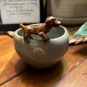 Ceramic Dachshund Trinket Bowl